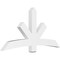 Ekena Millwork Alberta Architectural Grade PVC Gable Bracket, 72"W x 36"H x 4"D x 6"F, 12/12 Pitch GBP072X36X0406ALB00 - alternate 1